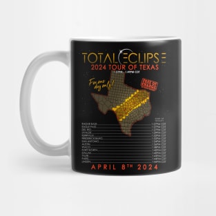 Total Solar Eclipse 2024 Tour of Texas Mug